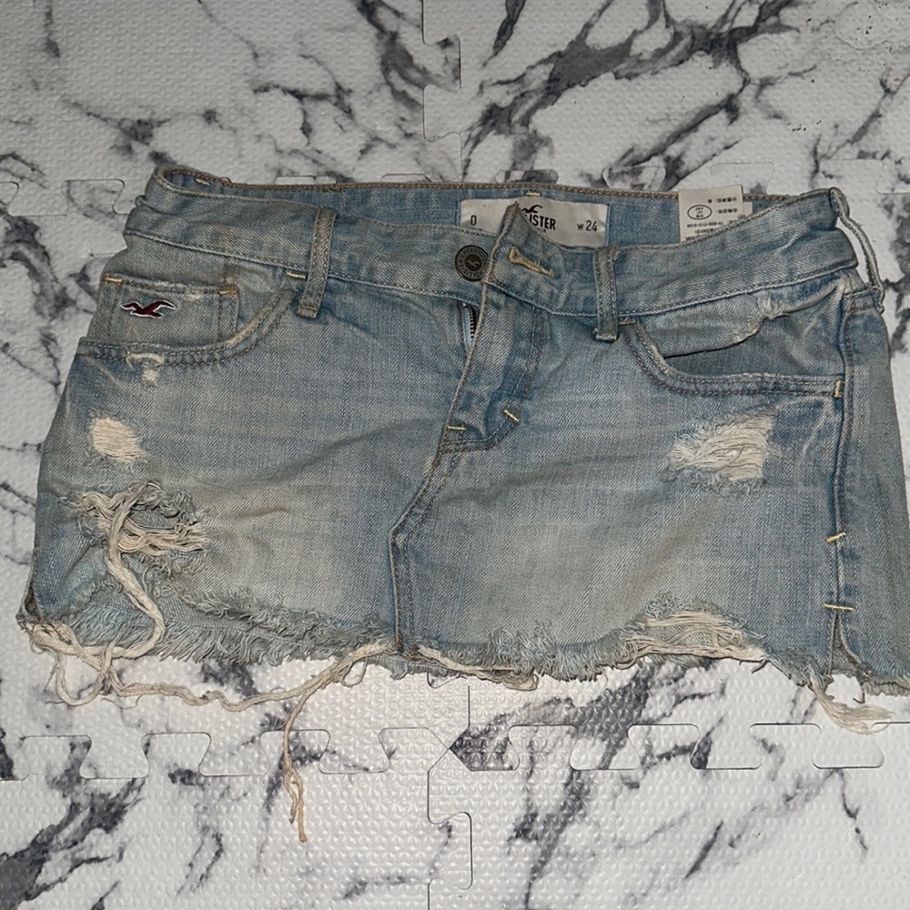 Hollister denim skirt